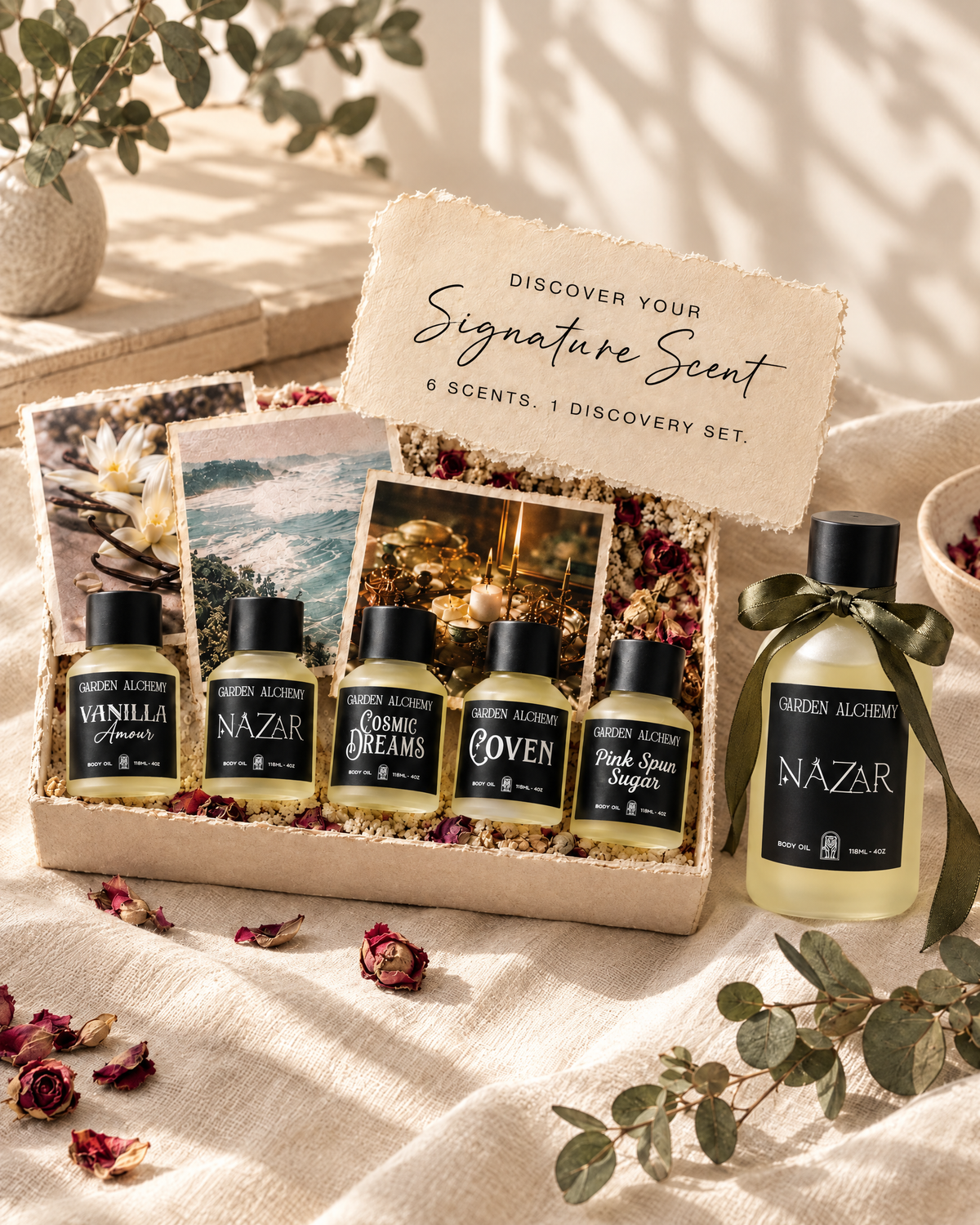 Garden Alchemy Discovery Set with a free full-size bottle