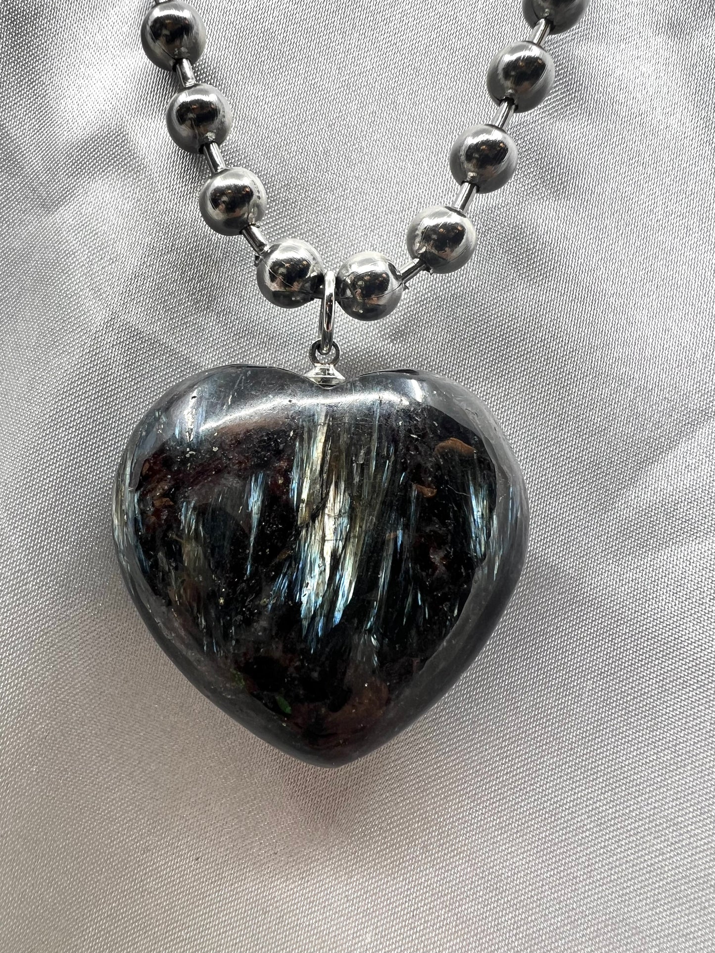 GLAUCOPHANE BALL CHAIN-spiritual consciousness, throat goat, faster metabolism