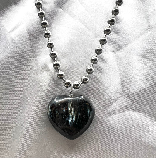 GLAUCOPHANE BALL CHAIN-spiritual consciousness, throat goat, faster metabolism