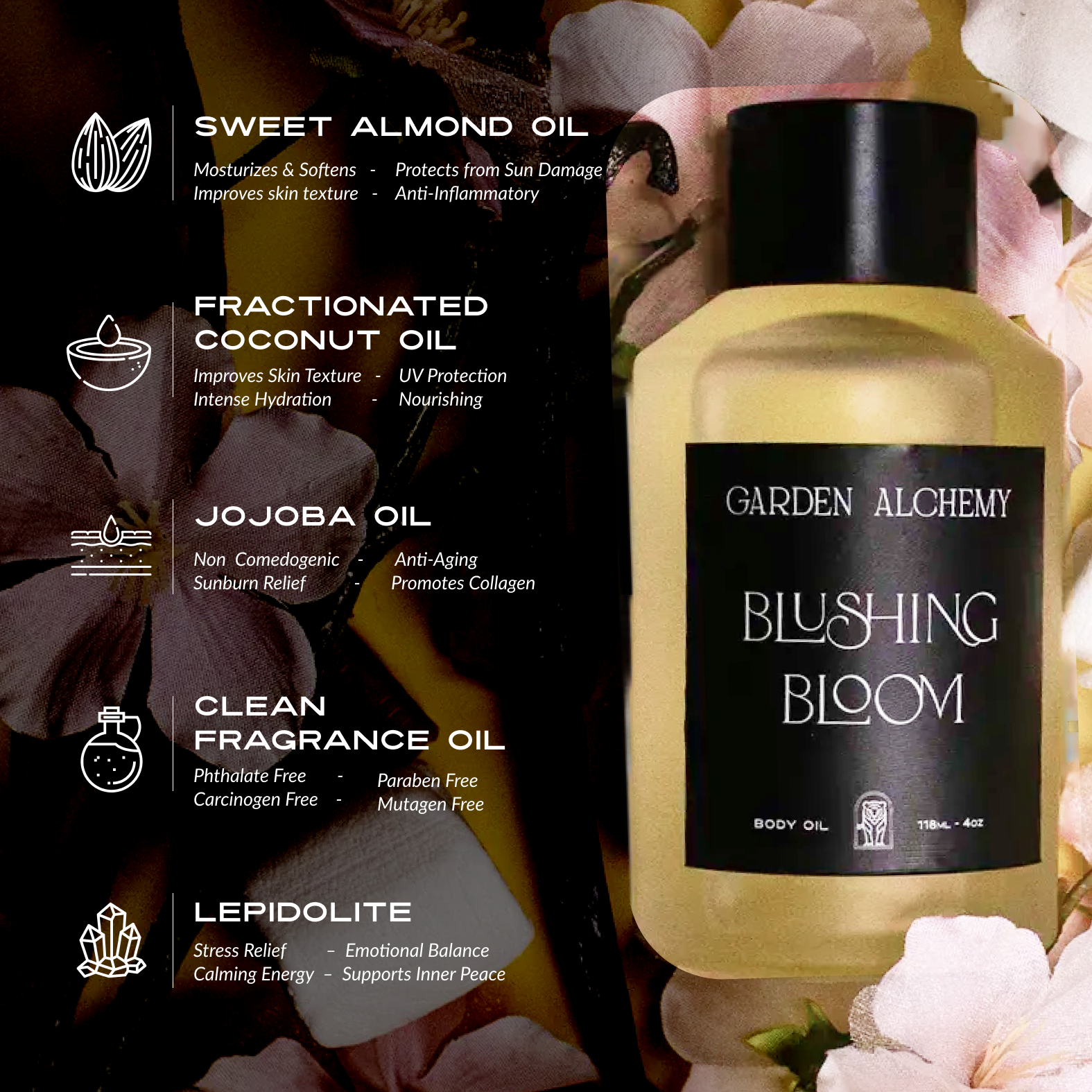 BLUSHING BLOOM PERFUME BODY OIL – GARDEN ALCHEMY