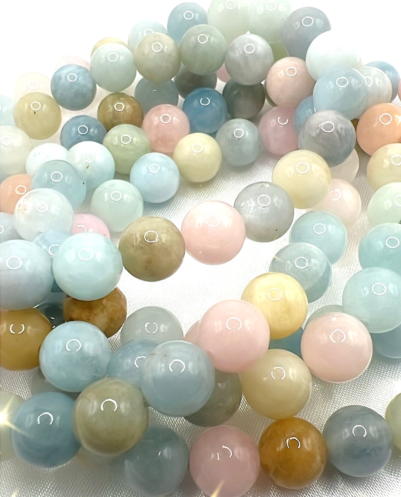 MORGANITE CRYSTAL BRACELET - tension relief, align nervous system, release ego, anger & resentment