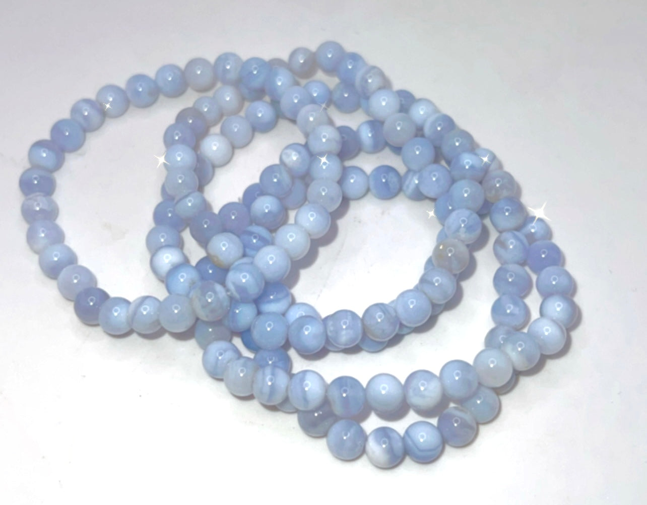 BLUE LACE AGATE BRACELET- harmony, hope, soothing