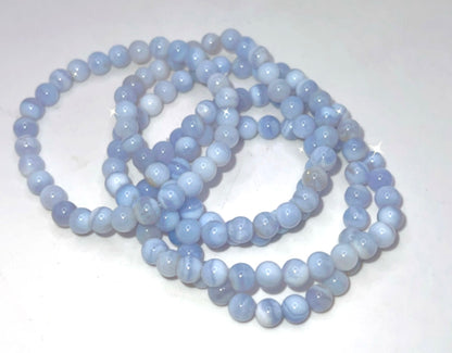 BLUE LACE AGATE BRACELET- harmony, hope, soothing